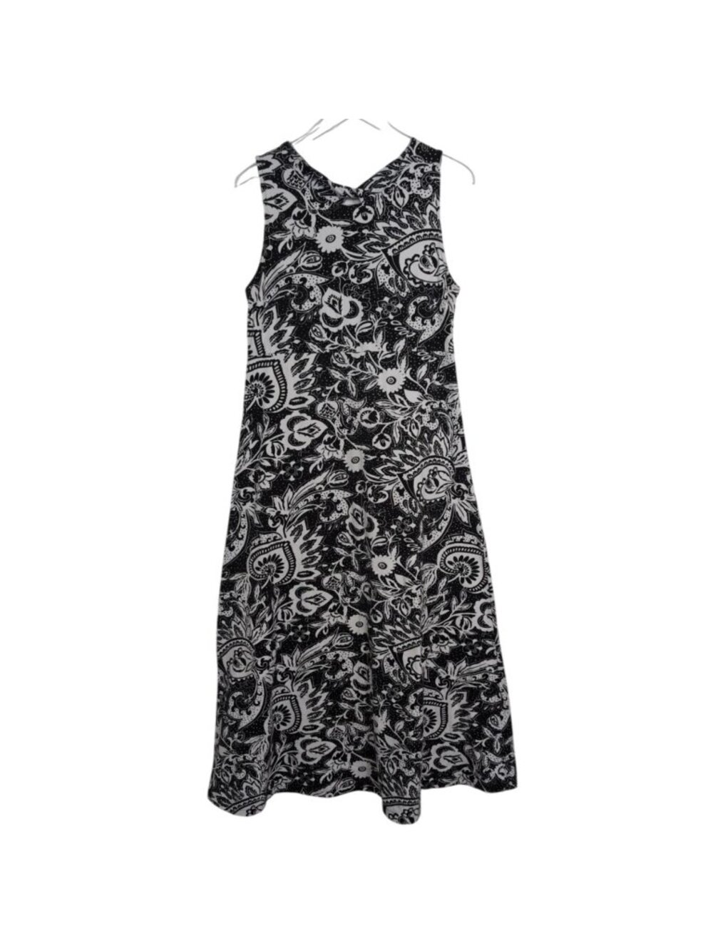 Talbots Floral Maxi Dress Womens Size Large Black Boho Whimsigoth Cottage Prairi